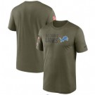 Men's Detroit Lions Olive 2022 Salute to Service Legend Team T Shirt