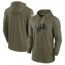 Men's Detroit Lions Olive 2022 Salute to Service Tonal Pullover Hoodie