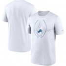 Men's Detroit Lions White Legend Icon T-Shirt