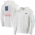 Men's Detroit Lions White Vineyard Vines Hoodie Long Sleeve T Shirt