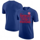 Men's Detroit Pistons Blue Courtside This Is Our Year T Shirt