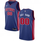 Men's Detroit Pistons Customized Blue Icon Swingman Nike Jersey