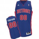 Men's Detroit Pistons Customized Blue Swingman Adidas Jersey