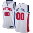 Men's Detroit Pistons Customized White Icon Swingman Nike Jersey