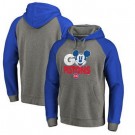 Men's Detroit Pistons Gray Blue Printed Pullover Hoodie