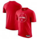 Men's Detroit Pistons Red Legend On Court Practice Performance T Shirt