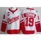 Men's Detroit Red Wings #19 Steve Yzerman White 2025 Stadium Series Authentic Jersey