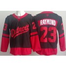 Men's Detroit Red Wings #23 Lucas Raymond Black 2025 Stadium Series Authentic Jersey