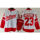 Men's Detroit Red Wings #23 Lucas Raymond White 2025 Stadium Series Authentic Jersey