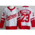 Men's Detroit Red Wings #23 Lucas Raymond White 2025 Stadium Series Authentic Jersey
