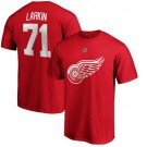 Men's Detroit Red Wings #71 Dylan Larkin Red Printed T Shirt 112298