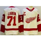 Men's Detroit Red Wings #71 Dylan Larkin White Authentic Jersey