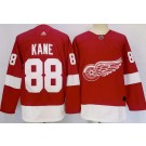 Men's Detroit Red Wings #88 Patrick Kane Red Authentic Jersey