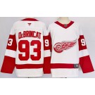 Men's Detroit Red Wings #93 Johan Franzen White Authentic Jersey