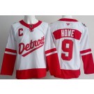 Men's Detroit Red Wings #9 Gordie Howe White 2025 Stadium Series Authentic Jersey