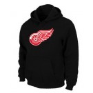 Men's Detroit Red Wings Black Printed Pullover Hoodie