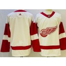 Men's Detroit Red Wings Blank White Authentic Jersey