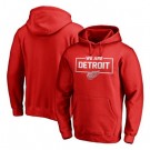 Men's Detroit Red Wings Printed Pullover Hoodie 112550