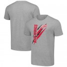 Men's Detroit Red Wings Starter Gray Color Scratch T Shirt