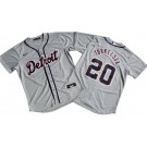 Men's Detroit Tigers #20 Spencer Torkelson Gray Cool Base Jersey