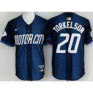 Men's Detroit Tigers #20 Spencer Torkelson Navy 2024 City Connect Limited Jersey