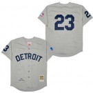 Men's Detroit Tigers #23 Kirk Gibson Gray 1969 Throwback Jersey