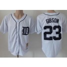 Men's Detroit Tigers #23 Kirk Gibson White 1984 Throwback Jersey