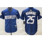Men's Detroit Tigers #25 Matt Manning Navy 2024 City Connect Limited Jersey