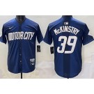 Men's Detroit Tigers #39 Zach McKinstry Navy 2024 City Connect Limited Jersey