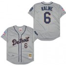Men's Detroit Tigers #6 Al Kaline Gray 1968 Player Name Throwback Jersey