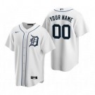 Men's Detroit Tigers Customized White 2020 Cool Base Jersey