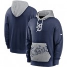 Men's Detroit Tigers Navy Heritage Tri Blend Pullover Hoodie