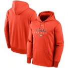 Men's Detroit Tigers Orange Authentic Collection Dugout Pullover Hoodie