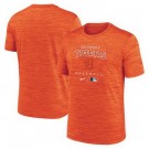 Men's Detroit Tigers Orange Logo Velocity Performance Practice T Shirt