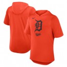 Men's Detroit Tigers Orange Tri Blend Hoodie T Shirt