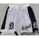 Men's Detroit Tigers White Just Don Shorts