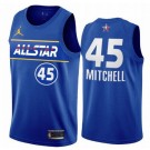 Men's Donovan Mitchell Blue 2021 All Star Hot Press Jersey