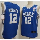 Men's Duke Blue Devils #12 Cameron Boozer Blue College Basketball Jersey