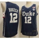 Men's Duke Blue Devils #12 Cameron Boozer Navy College Basketball Jersey