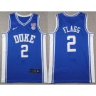 Men's Duke Blue Devils #2 Cooper Flagg Blue College Basketball Jersey