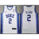 Men's Duke Blue Devils #2 Cooper Flagg White College Basketball Jersey
