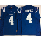 Men's Duke Blue Devils #4 Myles Hudzick Blue College Football Jersey