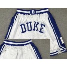 Men's Duke Blue Devils White Just Don Shorts
