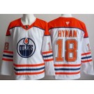 Men's Edmonton Oilers #18 Zach Hyman White Alternate Authentic Jersey