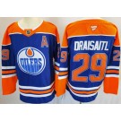 Men's Edmonton Oilers #29 Leon Draisaitl Blue Authentic Jersey