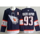 Men's Edmonton Oilers #93 Nugent Hopkins Wayne Navy Alternate Authentic Jersey