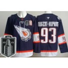 Men's Edmonton Oilers #93 Ryan Nugent Hopkins Navy Alternate 2025 Stanley Cup Final Authentic Jersey