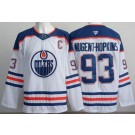 Men's Edmonton Oilers #93 Ryan Nugent Hopkins White Authentic Jersey