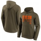 Men's Edmonton Oilers #97 Connor McDavid Khaki Hoodie