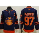 Men's Edmonton Oilers #97 Connor McDavid Navy Authentic Jersey